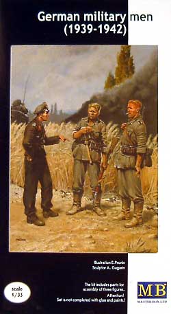 ドイツ 歩兵と戦車将校 1939-42 プラモデル (マスターボックス 1/35 ミリタリーミニチュア No.MB3510) 商品画像
