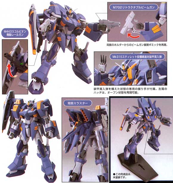 GAT-X1022 ブルデュエルガンダム プラモデル (バンダイ 1/144 HG ガンダムSEED スターゲイザー No.044) 商品画像_2