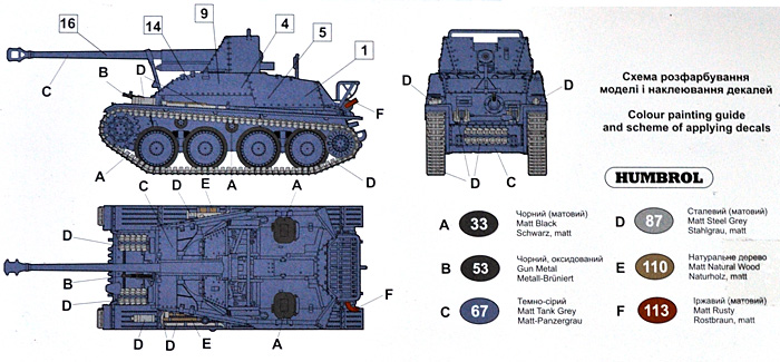 ドイツ マーダー3 (r） 対戦車自走砲 プラモデル (ユニモデル 1/72 AFVキット No.347) 商品画像_1