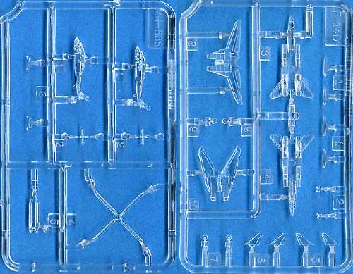 F-14B/D トムキャット & MH-60S ナイトホーク プラモデル (ピットロード スカイウェーブ E シリーズ No.DS007) 商品画像_2