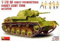 ミニアート 1/35 WW2 ミリタリーミニチュア T-70M 前期型 ソビエト軽戦車 戦車兵付