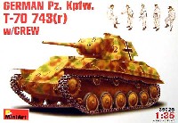 ミニアート 1/35 WW2 ミリタリーミニチュア Pz.Kpfw. T-70 743(r） 戦車兵付