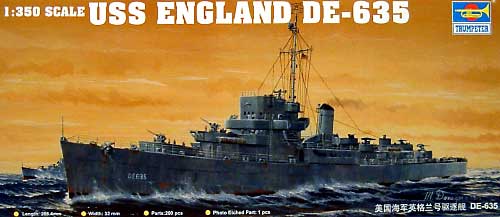 USS バックレイ級駆逐艦 DE-635 イングランド プラモデル (トランペッター 1/350 艦船シリーズ No.05305) 商品画像