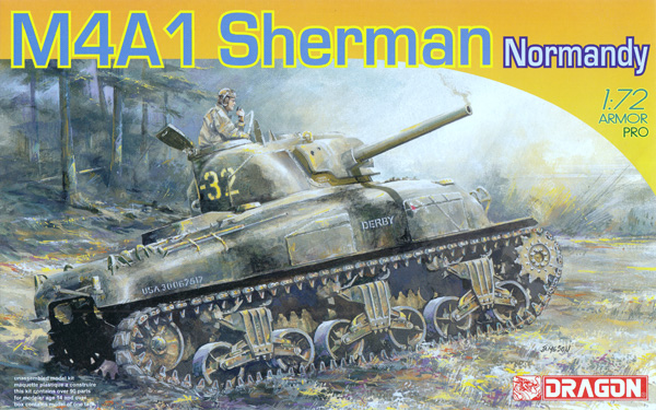 M4A1 シャーマン ノルマンディ 1944 プラモデル (ドラゴン 1/72 ARMOR PRO (アーマープロ) No.7273) 商品画像