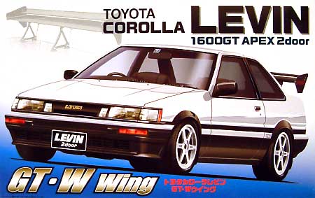 トヨタ カローラ レビン GT APEX (AE86） GTWウイング プラモデル (フジミ 1/24 GTWウイングシリーズ No.GTW012) 商品画像