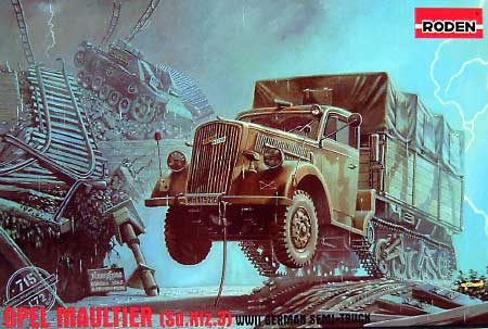 ドイツ オペル マウルティーア ハーフトラック Sd.Kfz.3 プラモデル (ローデン 1/72 AFV MODEL KIT No.715) 商品画像