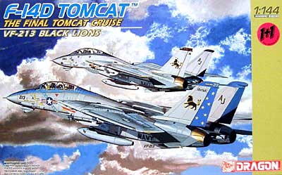 Ｆ-14D トムキャット VF-213 ブラックライオンズ プラモデル (ドラゴン 1/144 ウォーバーズ （プラキット） No.4593) 商品画像