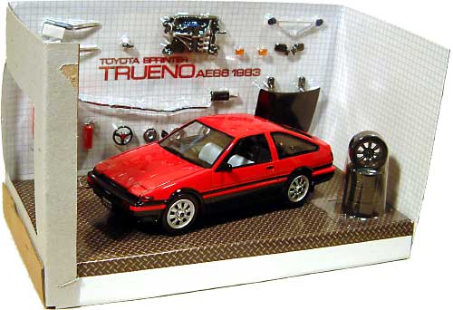 スプリンター トレノ AE86 レッドバージョン ミニカー (ホットワークスレーシングファクトリー 1/24 オート プロ ショップ （AUTO PRP SHOP） No.HW24015R) 商品画像_2