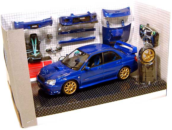 スバル インプレッサ WRX STI ゼロスポーツ CZS TypeS ブルー ミニカー (ホットワークスレーシングファクトリー 1/24 オート プロ ショップ （AUTO PRP SHOP） No.HW24023A) 商品画像_2