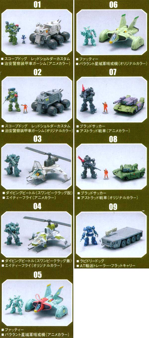 装甲騎兵ボトムズ Series01 (1BOX） フィギュア (タカラ タカラ マイクロワールド 装甲騎兵ボトムズ No.001) 商品画像_1