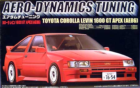 トヨタ カローラ レビン 1600GT APEX (AE86） プラモデル (フジミ 1/24 エアダムチューニングシリーズ No.005) 商品画像