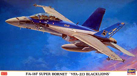 F/A-18F スーパーホーネット VFA-213 ブラックライオンズ プラモデル (ハセガワ 1/72 飛行機 限定生産 No.00389) 商品画像
