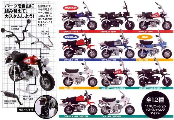 モーターバイク ダイアリー Vol.1 (1BOX） ミニカー (バンダイ モーターバイク ダイアリー No.Vol.001) 商品画像_2