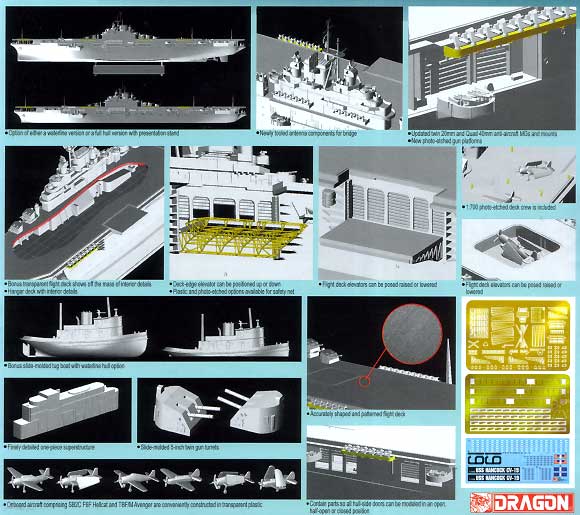 U.S.S. ハンコック (CV-19） プラモデル (ドラゴン 1/700 Modern Sea Power Series No.7056) 商品画像_2