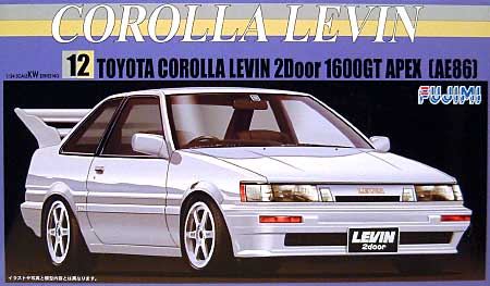 トヨタ カローラ レビン 2ドア 1600GT APEX (AE86） プラモデル (フジミ 1/24 可変ウイングシリーズ No.KW012) 商品画像