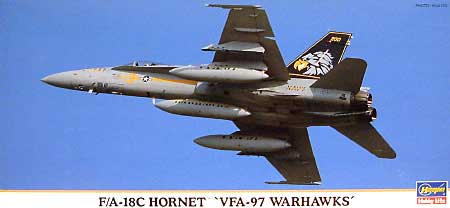 F/A-18C ホーネット VFA-97 ウォーホークス プラモデル (ハセガワ 1/72 飛行機 限定生産 No.00826) 商品画像