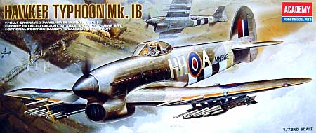 ホーカー タイフーン Mk.1B プラモデル (アカデミー 1/72 Scale Aircrafts No.1664) 商品画像