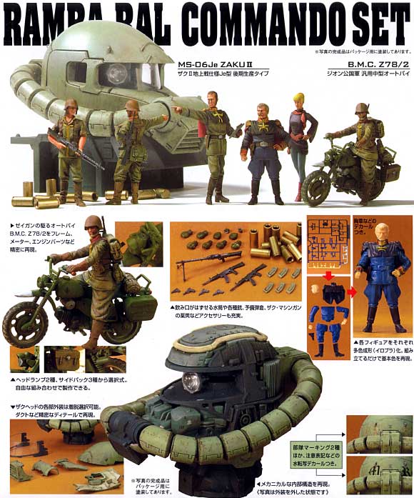 バ1／ 35 U．C．ハードグラフ ジオン公国軍 ランバ・ラル独立遊撃隊セット