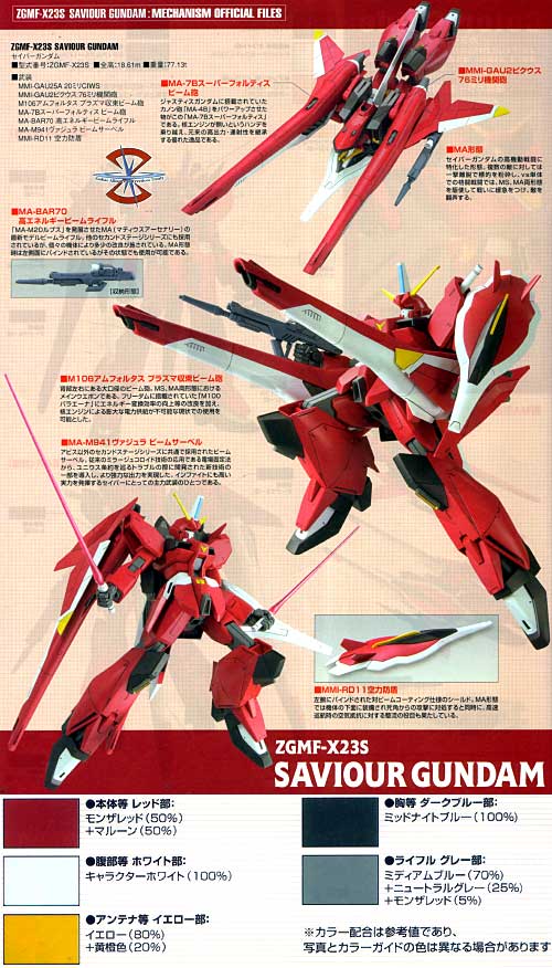 ZGMF-X23S セイバーガンダム プラモデル (バンダイ 1/100 ガンダムSEED デスティニー No.014) 商品画像_2