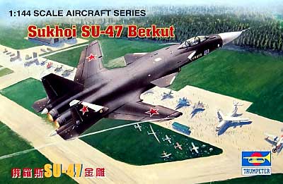 スホーイ Su-47 ベルクート プラモデル (トランペッター 1/144 エアクラフトシリーズ No.01324) 商品画像