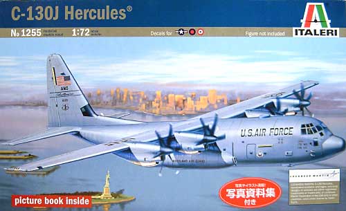 ロッキード C-130J ハーキュリーズ (ピクチャーブック付） プラモデル (イタレリ 1/72 航空機シリーズ No.1255) 商品画像