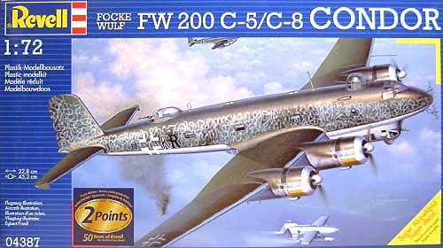フォッケウルフ Fw200C-5/8 コンドル プラモデル (Revell 1/72 飛行機 No.04387) 商品画像