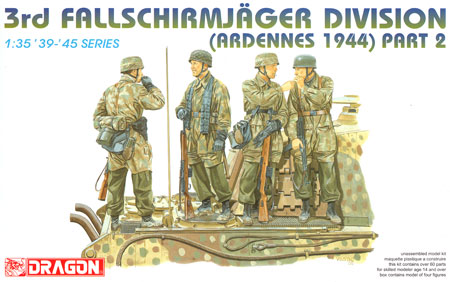 ドイツ 第3降下部隊 (アルデンヌ 1944） PART 2 プラモデル (ドラゴン 1/35 