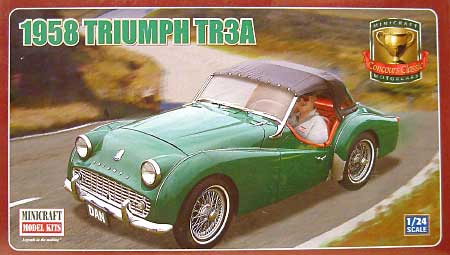 1956 トライアンフ TR-3A プラモデル (ミニクラフト 1/24 カーモデルプラスチックモデルキット No.11203) 商品画像