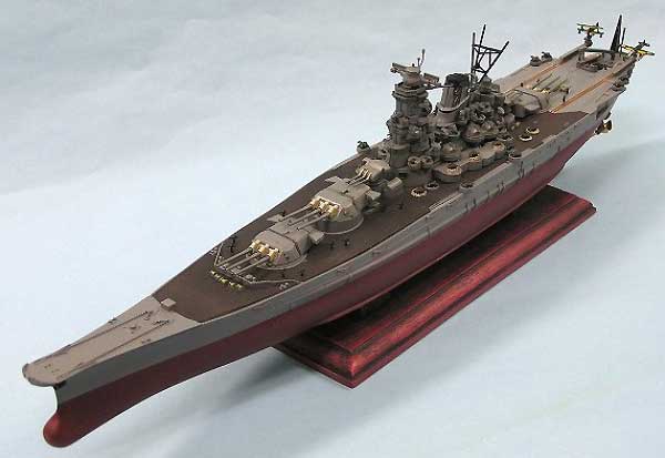 日本海軍戦艦 武蔵 (最終時） (塗装済完成品・フルハルモデル） 完成品 (ピットロード 塗装済完成品モデル No.CP014) 商品画像_1