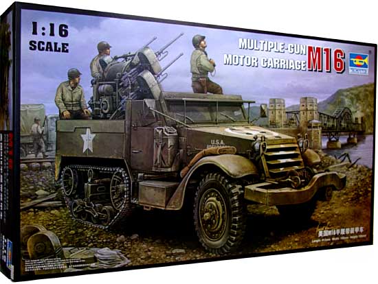 アメリカ陸軍 M16 ハーフトラック ミートチョッパー プラモデル (トランペッター 1/16 AFVシリーズ No.00911) 商品画像