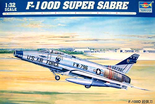 ノースアメリカン F-100D スーパーセイバー プラモデル (トランペッター 1/32 エアクラフトシリーズ No.02232) 商品画像