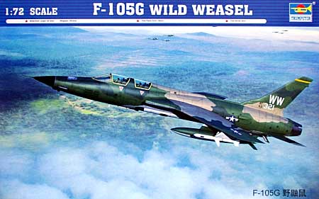 リパブリック F-105G サンダーチーフ ワイルドヴィーゼル プラモデル (トランペッター 1/72 エアクラフト プラモデル No.01618) 商品画像