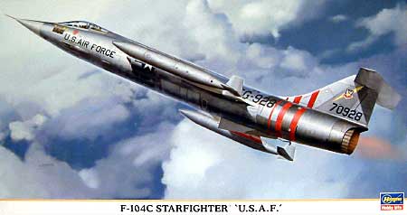 F-104C スターファイター U.S.A.F. プラモデル (ハセガワ 1/48 飛行機 限定生産 No.09725) 商品画像