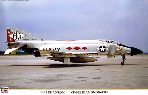 F-4J ファントム 2 VF-102 ダイヤモンドバックス プラモデル (ハセガワ 1/48 飛行機 限定生産 No.09727) 商品画像