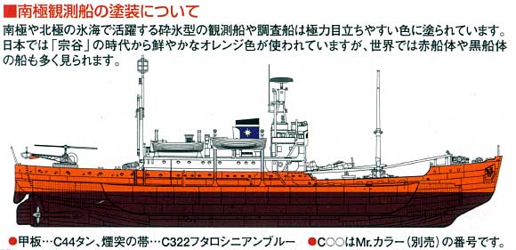 南極観測船宗谷カラーセット 塗料 (GSIクレオス Mr.カラー　日本海軍艦艇色セット No.CS613) 商品画像_2