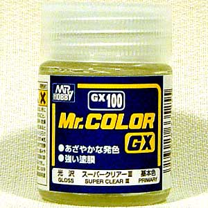 スーパークリアー 3 (光沢） 塗料 (GSIクレオス Mr.カラー GX No.GX-100) 商品画像