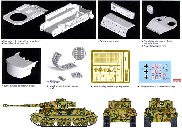 Sd.Kfz.181 Pz.Kpfw.VI(P) ポルシェティーガー プラモデル (ドラゴン 1/72 ARMOR PRO (アーマープロ) No.7209) 商品画像_2