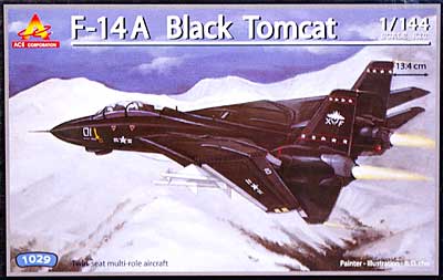 F-14A ブラックトムキャット プラモデル (エース コーポレーション 1/144 エアクラフト No.旧1029) 商品画像