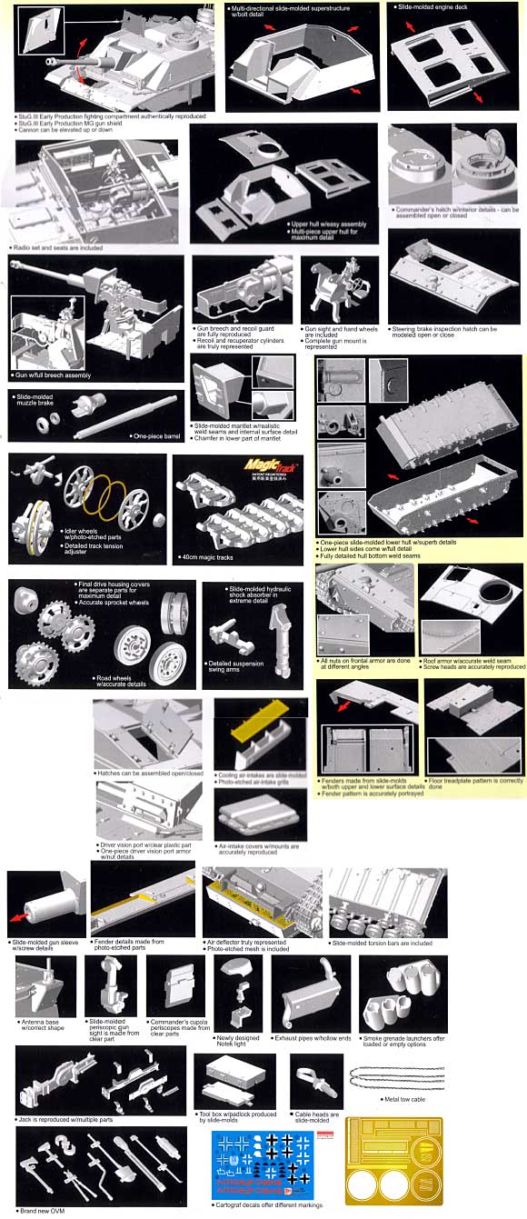 ドイツ 3号突撃砲 Ausf.G 初期型 (スマートキット） プラモデル (ドラゴン 1/35 '39-45' Series No.6320) 商品画像_2