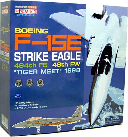 F-15E ストライクイーグル 494ｔｈ FS 48ｔｈ FW タイガーミート 1998 完成品 (ドラゴン 1/72 ウォーバーズシリーズ （ジェット） No.50075) 商品画像