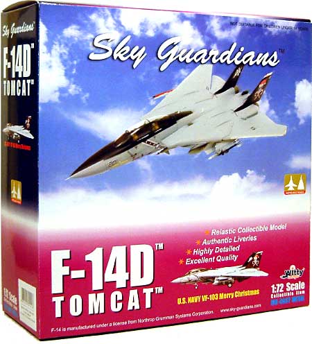 Ｆ-14B トムキャット VF-103 ジョリーロジャース メリークリスマス 完成品 (ウイッティ・ウイングス 1/72 スカイ ガーディアン シリーズ （現用機） No.74101) 商品画像