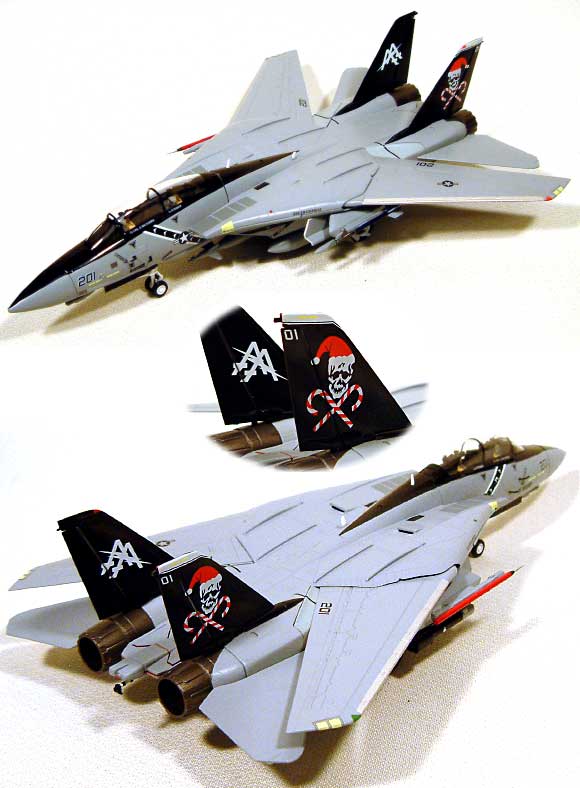 Ｆ-14B トムキャット VF-103 ジョリーロジャース メリークリスマス 完成品 (ウイッティ・ウイングス 1/72 スカイ ガーディアン シリーズ （現用機） No.74101) 商品画像_2