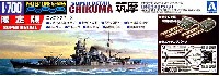 アオシマ 1/700 ウォーターラインシリーズ スーパーディテール 日本重巡洋艦 筑摩 (エッチング & メタルパーツ付）