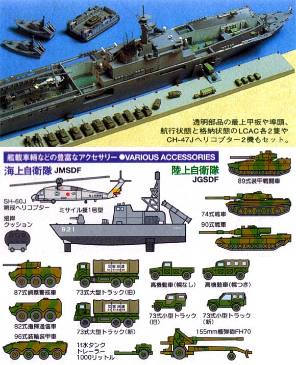 海上自衛隊輸送艦 LST-4002 しもきた プラモデル (タミヤ 1/700 ウォーターラインシリーズ No.006) 商品画像_2