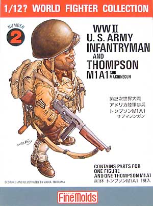 アメリカ陸軍歩兵 ロジャース軍曹 / トンプソンM1A1 プラモデル (ファインモールド 1/12 ワールドファイターコレクション No.旧FT002) 商品画像
