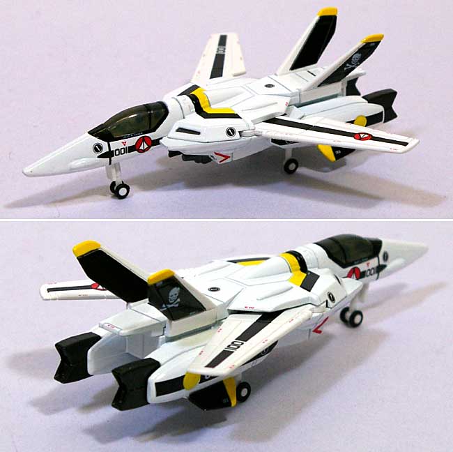 VF-1S バルキリー (ファイターモード / ロイ・フォッカー機） 完成品 (童友社 超時空要塞マクロス　ダイキャストモデル No.DMM-002) 商品画像_1