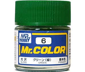 グリーン (緑） (光沢） (C-6） 塗料 (GSIクレオス Mr.カラー No.C-006) 商品画像