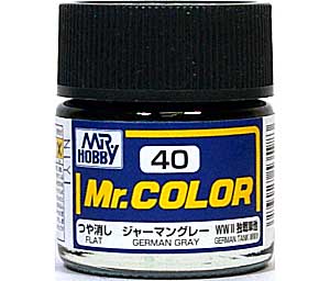 C-40 ジャーマングレー (3/4つや消し） 塗料 (GSIクレオス Mr.カラー No.C-040) 商品画像