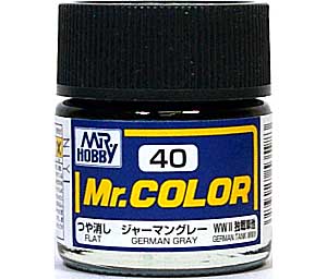 C-40 ジャーマングレー (3/4つや消し） 塗料 (GSIクレオス Mr.カラー No.C-040) 商品画像