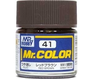 C41 レッドブラウン (つや消し） 塗料 (GSIクレオス Mr.カラー No.C041) 商品画像